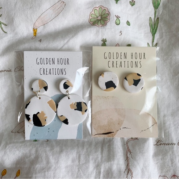 Polymer Clay Earrings - Picture 1 of 2